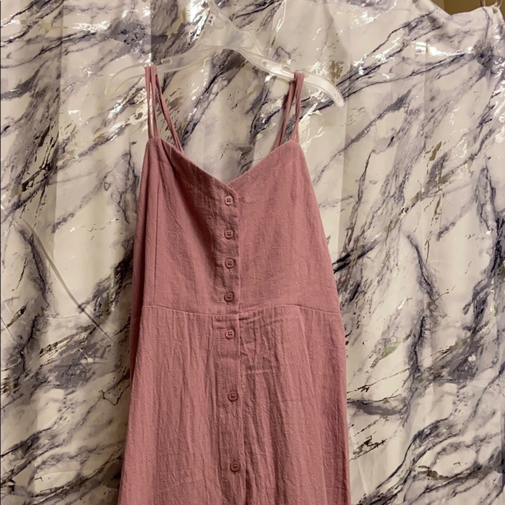 Lavender back tie midi dress